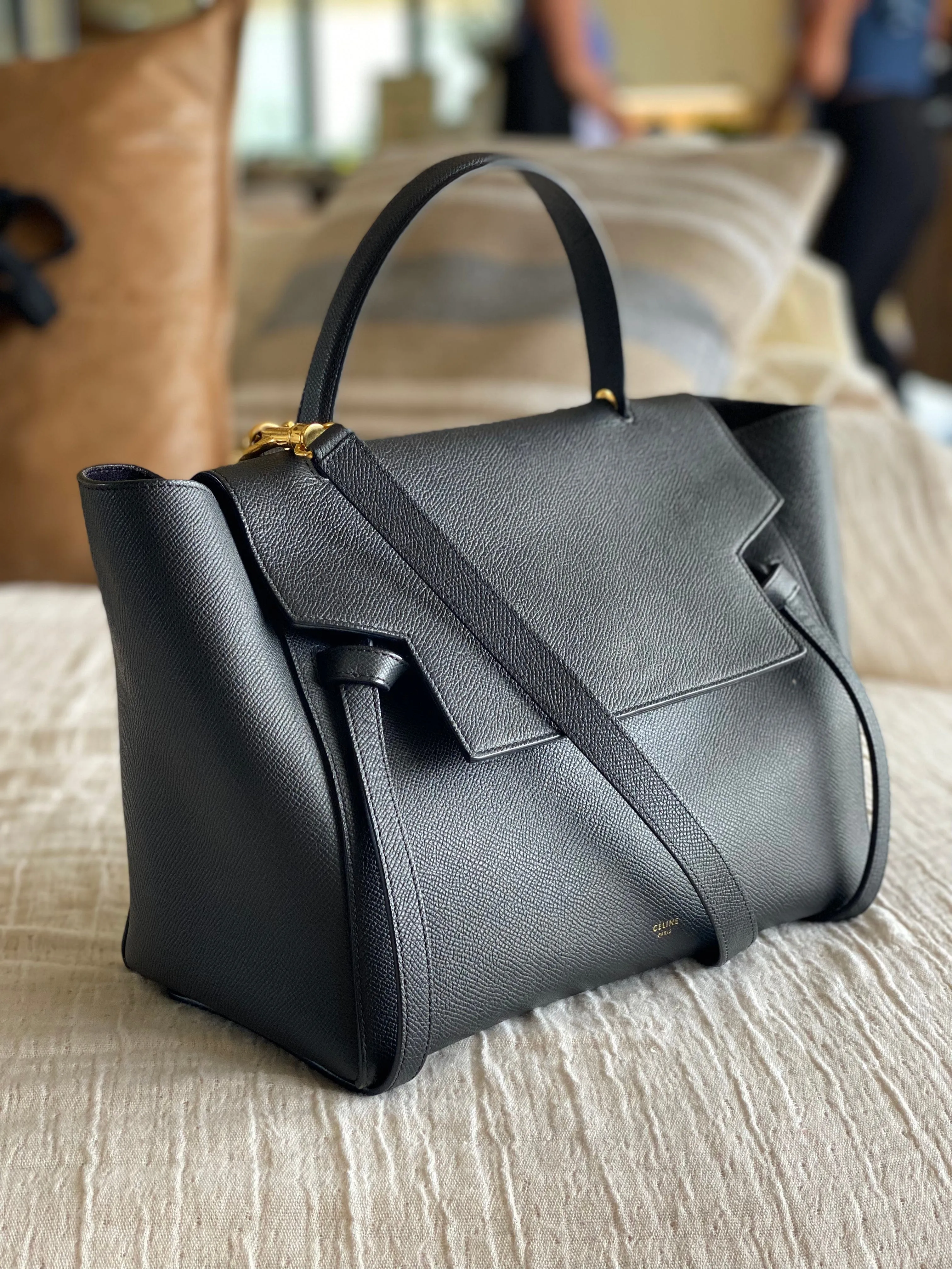"Mini Belt Bag in Grained Calfskin"