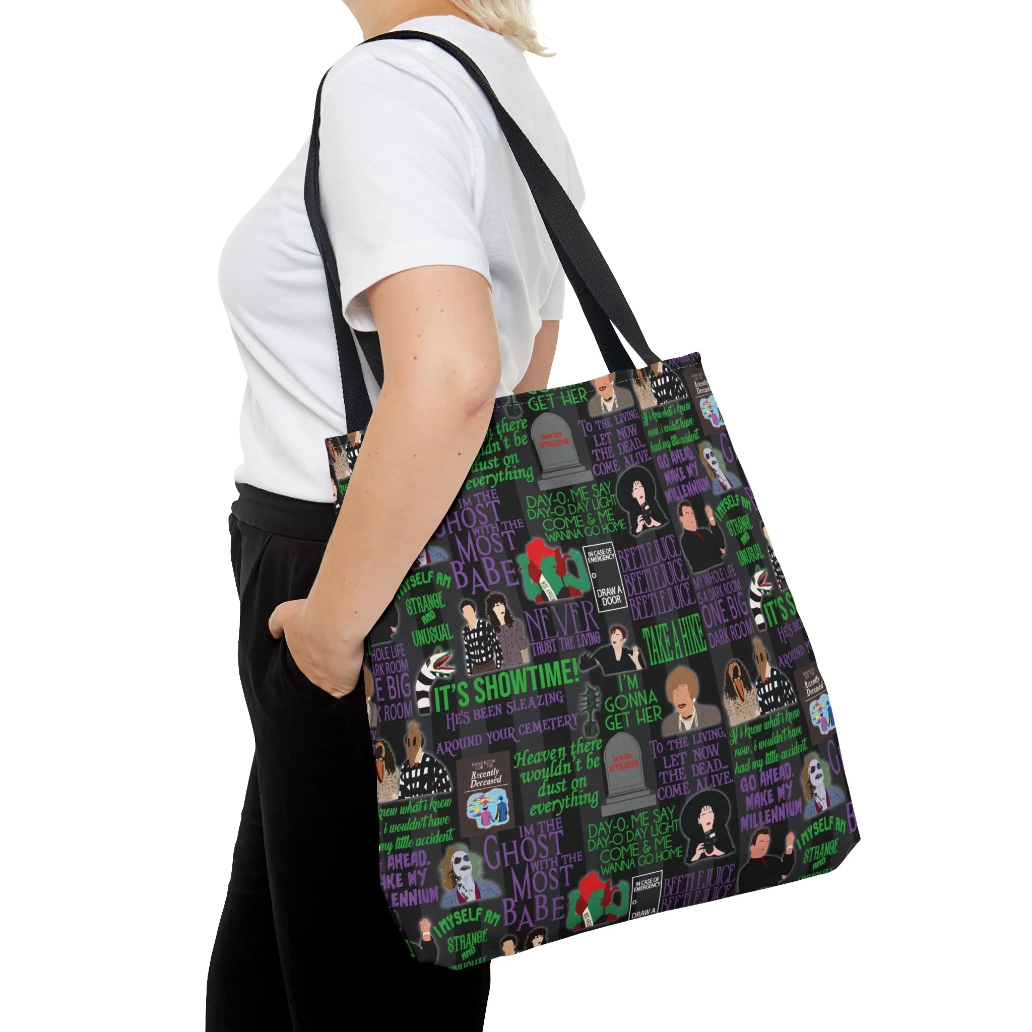 Sandworm Inspired Fan Art Hand Drawn Tote Bag