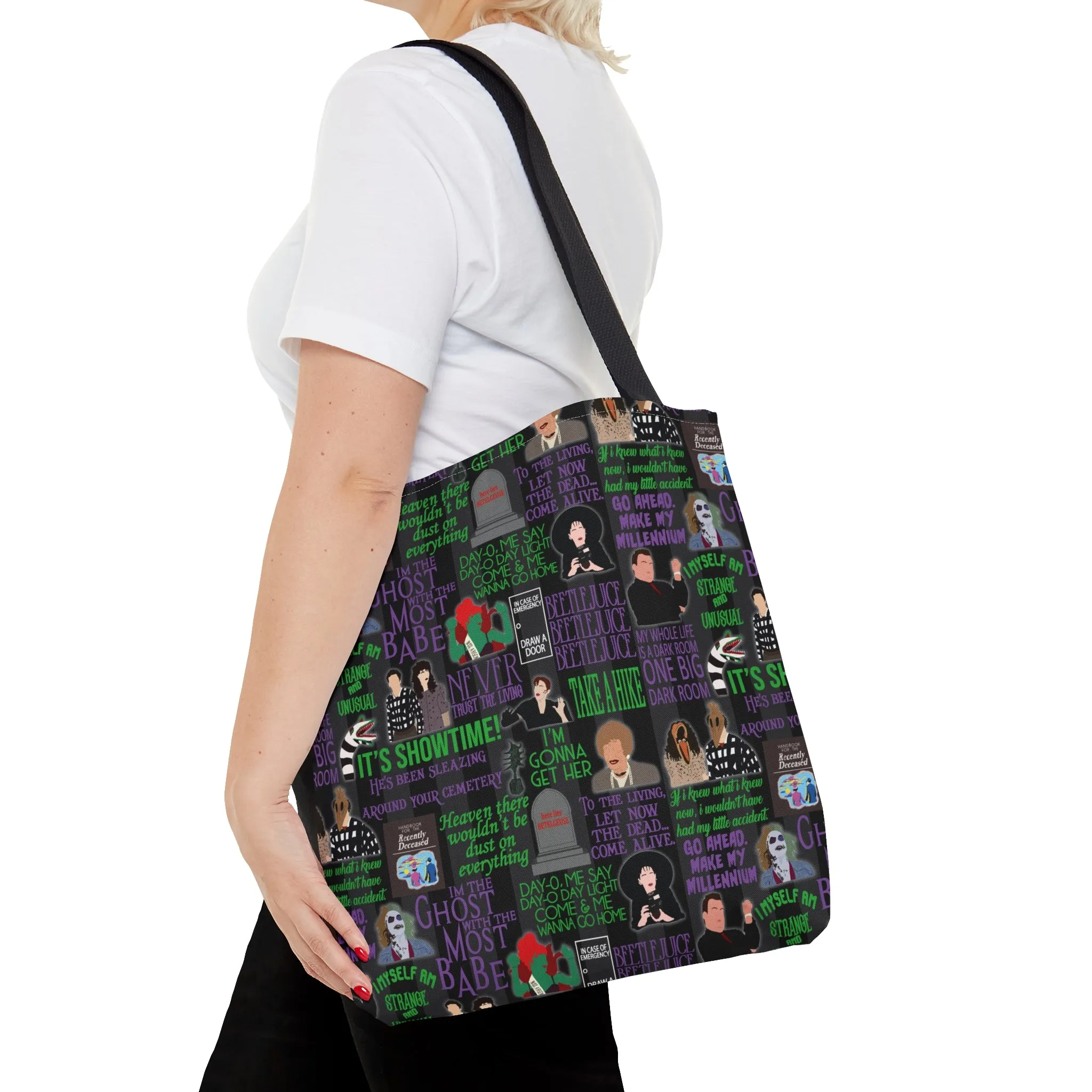 Sandworm Inspired Fan Art Hand Drawn Tote Bag