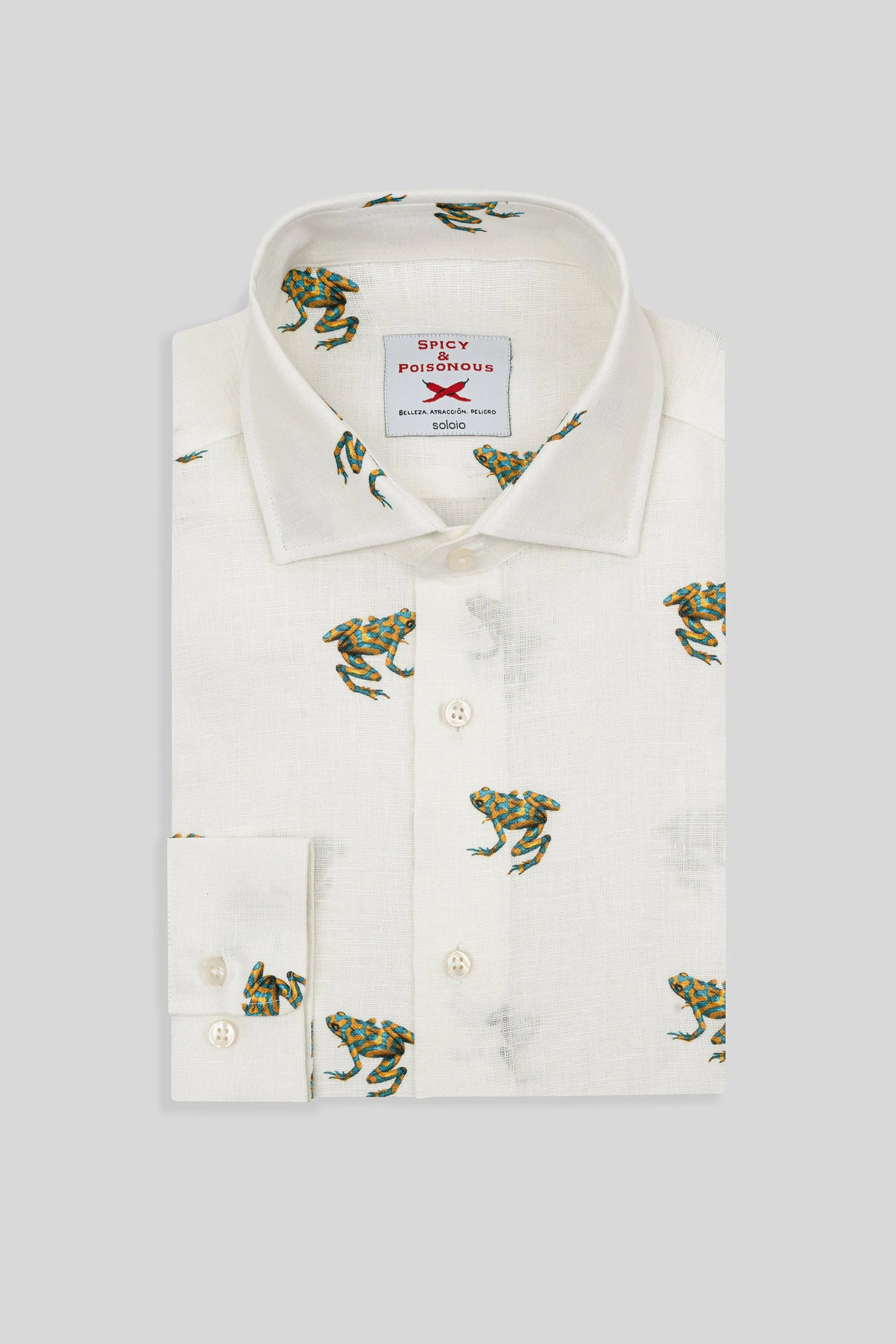 separate frogs linen shirt yellow