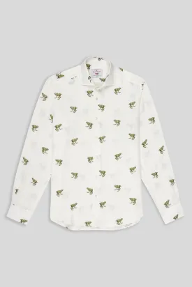 separate frogs linen shirt yellow