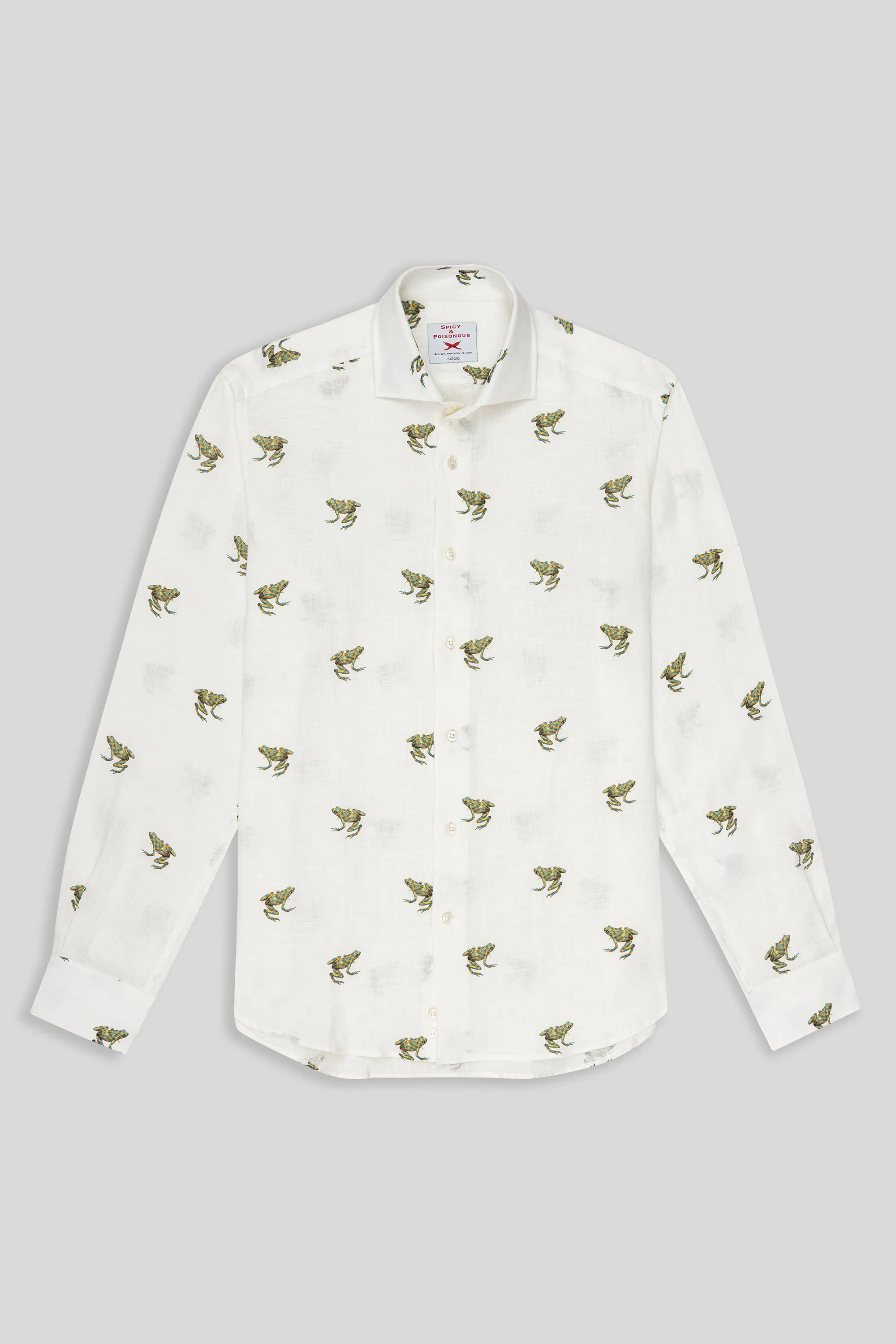separate frogs linen shirt yellow