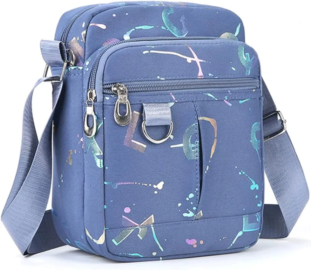 Small Messenger Bag for Men Women, Mini Crossbody Bag Shoulder Bag Travel Bag Multi Pocket Purses Soft Satchel Bag
