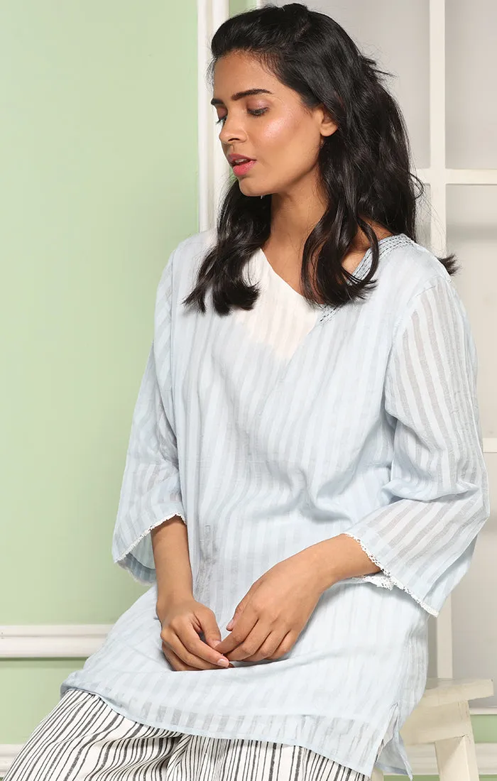 Summery Blue Top