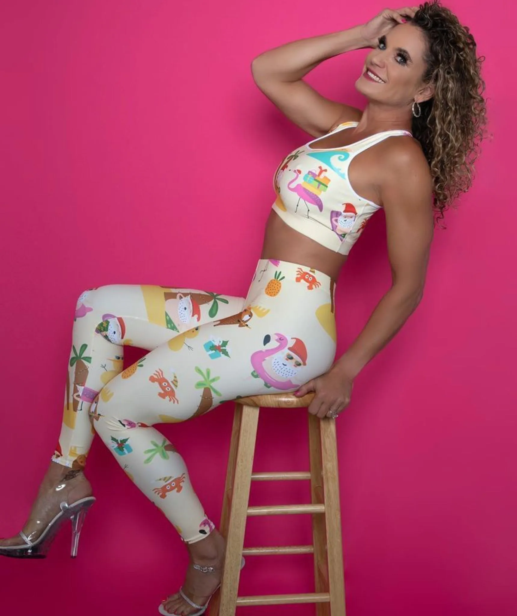 Summery Christmas Sports Bra