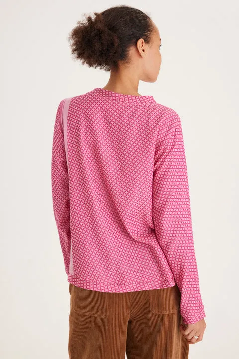 Summery Copenhagen Shirt O Long Sleeve  - Fuchsia Rose