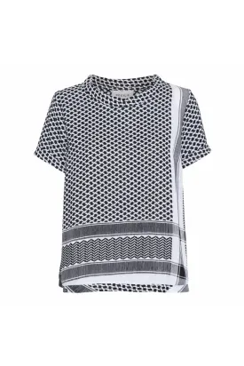 Summery Copenhagen Shirt O Short Sleeve 1009 - Black/White
