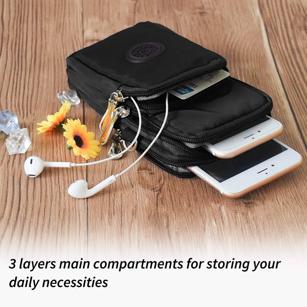 WITERY Women Mini Crossbody Bag Purse Wrist Cell Phone Bag Womens Shoulder Handbag Multiple pocket Wallet for Ladies