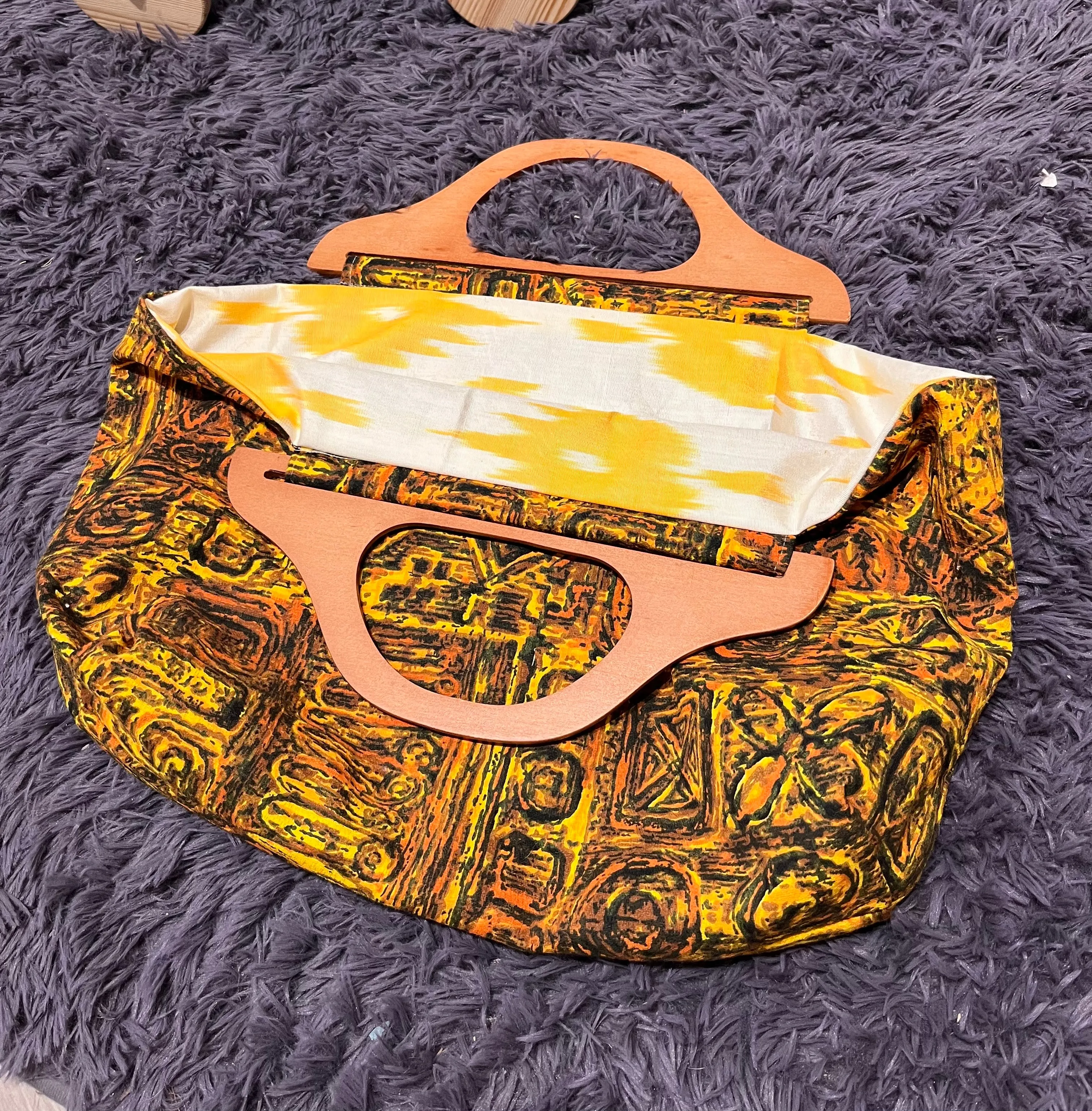 Wood Handle Bag