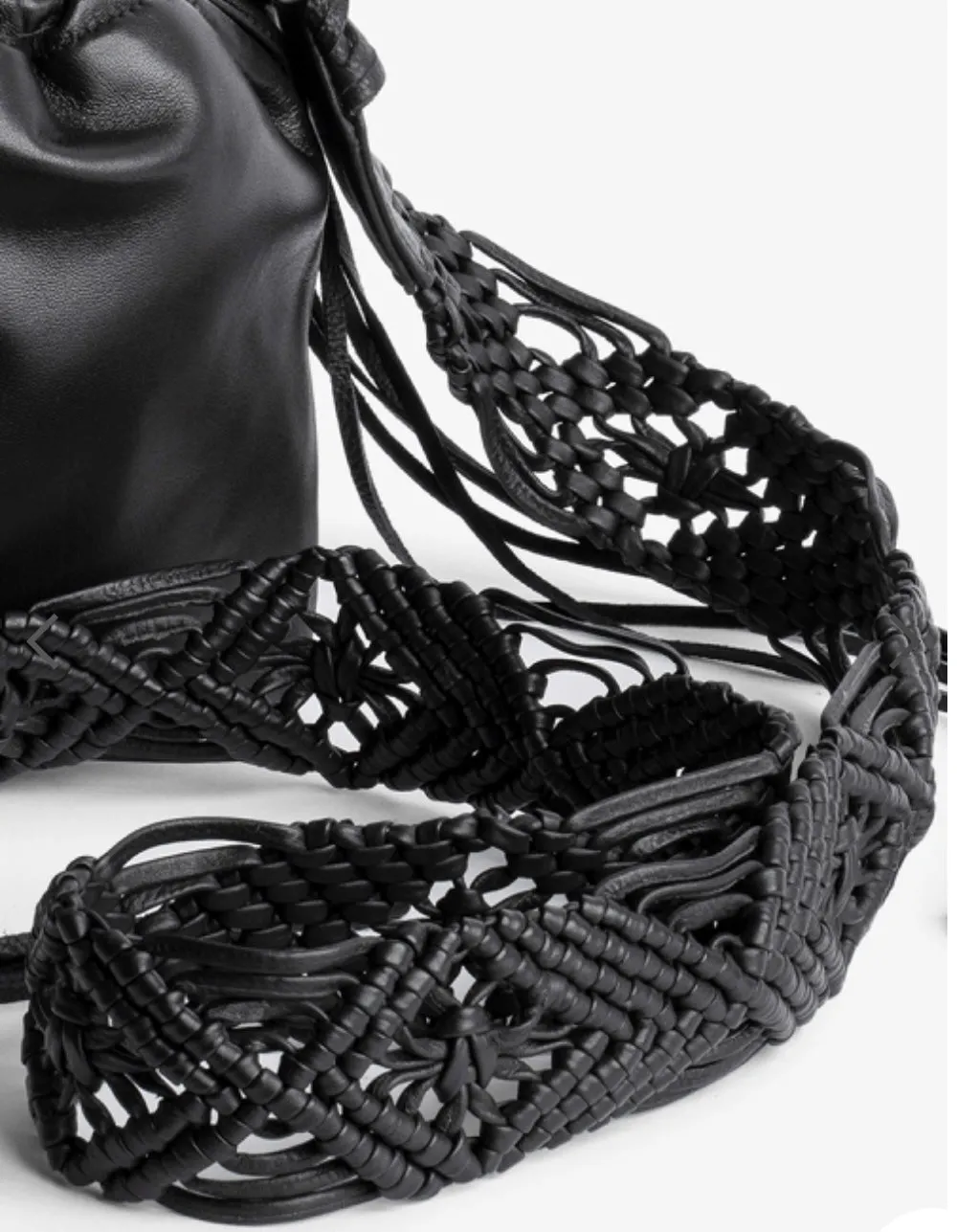 Zadig & Voltaire Rock To Go Leather Macrame
